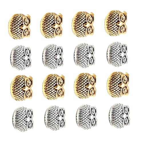 CORHAD 30 Stück Eulen Spacer Perlen aus Zinklegierung für DIY Schmuckherstellung Lose Distanzperlen mit Glatter Oberfläche Vielseitig für Armbänder und Bastelprojekte CORHAD 30 Stück Eulen Spacer Perlen aus Zinklegierung für DIY Schmuckherstellung Lose Distanzperlen mit Glatter Oberfläche Vielseitig für Armbänder und Bastelprojekte von CORHAD