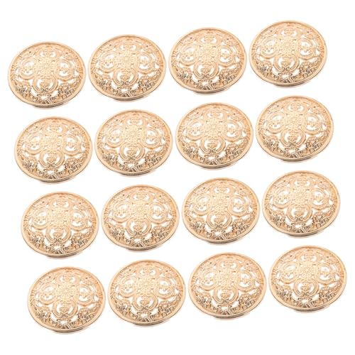 CORHAD 30 Stück Metallknöpfe für Kleidung Hohles Design Modische DIY Knöpfe für Blazer Strickjacken Mäntel Leichte Goldene Farbe Langlebig und Rostfrei zum Basteln und Dekorieren CORHAD 30 Stück Metallknöpfe für Kleidung Hohles Design Modische DIY Knöpfe für Blazer Strickjacken Mäntel Leichte Goldene Farbe Langlebig und Rostfrei zum Basteln und Dekorieren von CORHAD