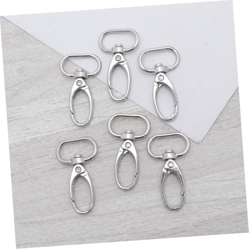 CORHAD 30 Stück Teiliges Drehbare Karabinerhaken mit Schwenkfunktion und D Ringen aus Metall Vielseitige Snap Hooks für Schlüsselanhänger Taschen DIY Bastelprojekte und Kleine von CORHAD