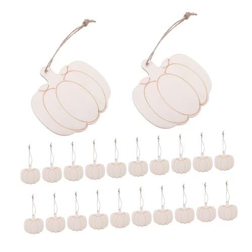 CORHAD 30 Stück Teiliges Halloween Kürbis Holzanhänger Unlackierte DIY Holztafeln zum Bemalen Leichtes Platzsparendes Design mit Schnur für Indoor und Outdoor Partydekoration CORHAD 30 Stück Teiliges Halloween Kürbis Holzanhänger Unlackierte DIY Holztafeln zum Bemalen Leichtes Platzsparendes Design mit Schnur für Indoor und Outdoor Partydekoration von CORHAD