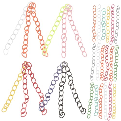 CORHAD 30 Stück Teiliges Kettenverlängerungsset Bunte Lackierte Schmuckverlängerungsketten aus Robustem für DIY Halsketten Armbänder Reparatur und Individuelles Schmuckdesign CORHAD 30 Stück Teiliges Kettenverlängerungsset Bunte Lackierte Schmuckverlängerungsketten aus Robustem für DIY Halsketten Armbänder Reparatur und Individuelles Schmuckdesign von CORHAD