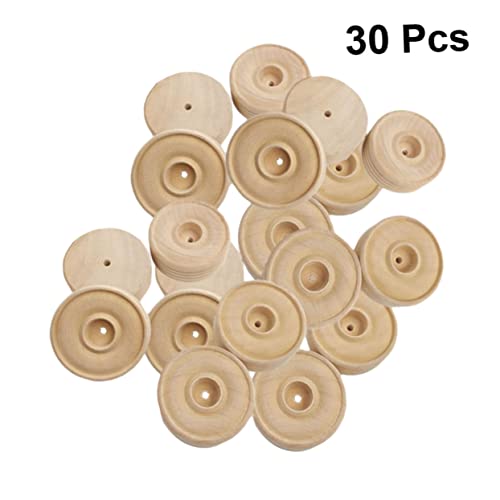 CORHAD 30 Stück Teiliges Runde Holzräder aus Vorgebohrte Kleine DIY Zubehör für Handgefertigte Spielzeugfahrzeuge und Bastelarbeiten Langlebig und Sicher für Jungen und Mädchen CORHAD 30 Stück Teiliges Runde Holzräder aus Vorgebohrte Kleine DIY Zubehör für Handgefertigte Spielzeugfahrzeuge und Bastelarbeiten Langlebig und Sicher für Jungen und Mädchen von CORHAD
