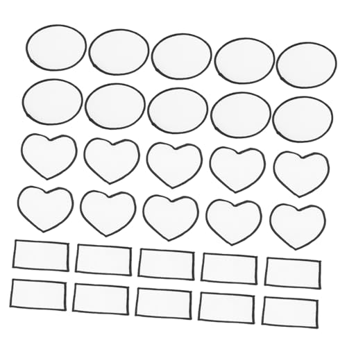 CORHAD 30 Stück Weiße Blanko Bügelflicken zum Aufbügeln DIY Textil Patches für Kleidung Hüte Schuhe Langlebige Einfach zu Verwendende Transfer Applikationen für Kreative Reparatur und CORHAD 30 Stück Weiße Blanko Bügelflicken zum Aufbügeln DIY Textil Patches für Kleidung Hüte Schuhe Langlebige Einfach zu Verwendende Transfer Applikationen für Kreative Reparatur und von CORHAD