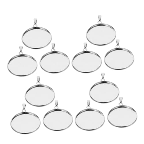 CORHAD 30pcs Round Bezel Anhängerschale Cabochon Basis Blanks Tabletts Anhänger Für DIY -handwerksfoto Schmuck 25mm von CORHAD