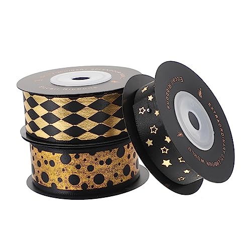 CORHAD 3Rollen Geschenkverpackungsband Schwarz für DIY und Geburtstagsgeschenke Langlebig und Wiederverwendbar Jede Feier CORHAD 3Rollen Geschenkverpackungsband Schwarz für DIY und Geburtstagsgeschenke Langlebig und Wiederverwendbar Jede Feier von CORHAD