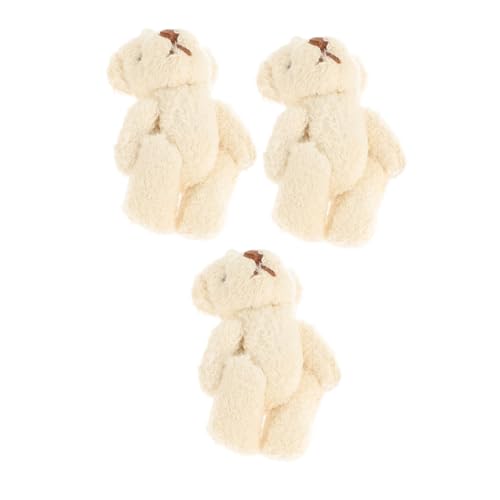 CORHAD 3Stücke DIY Mini Bärenpuppen mit Schals und Accessoires für Kleidung Taschen und Mehr Handgefertigte Deko von CORHAD