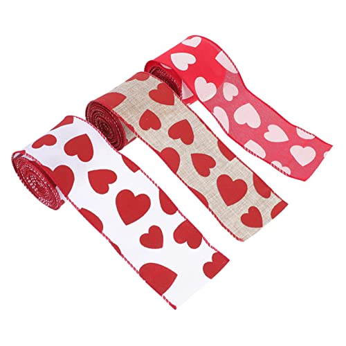 CORHAD 3Stücke Valentine Dekoratives Ribbon Imitation Geschenkband für DIY Projekte Geschenkverpackung Hochzeiten Yards Farben CORHAD 3Stücke Valentine Dekoratives Ribbon Imitation Geschenkband für DIY Projekte Geschenkverpackung Hochzeiten Yards Farben von CORHAD