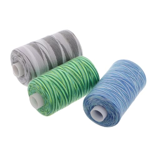 CORHAD 3pcs DIY -gradienten -polyester -nähfaden Für Leder Und Kleidung Ideal Zum Handwerk Der Quiltstickerei Und Der Nähmaschine Verwenden Sie Verschiedene Farbe von CORHAD