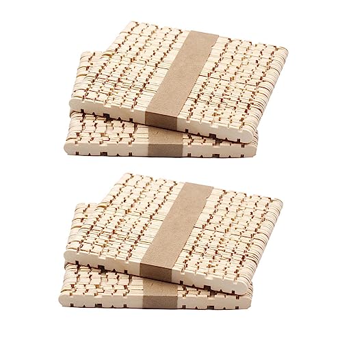 CORHAD 4 Eisstiele zum Basteln Mini-Bastelstäbe Farbstifte Jumbo- am Stiel Lutschbonbons Jumbo-Bastelstöcke Bastelholzstäbchen DIY-Bastelmaterial DIY Holzstäbchen Bastelstöcke aus Holz von CORHAD