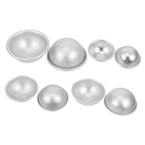 CORHAD 4 Paare Aluminium Halbkugel Backförmchen Stabile und Langlebige Hemisphäre Kuchenform für DIY Bade Salzball Einfache Entformung für Dekorative Badekugeln und Handgemachte Seifen CORHAD 4 Paare Aluminium Halbkugel Backförmchen Stabile und Langlebige Hemisphäre Kuchenform für DIY Bade Salzball Einfache Entformung für Dekorative Badekugeln und Handgemachte Seifen von CORHAD