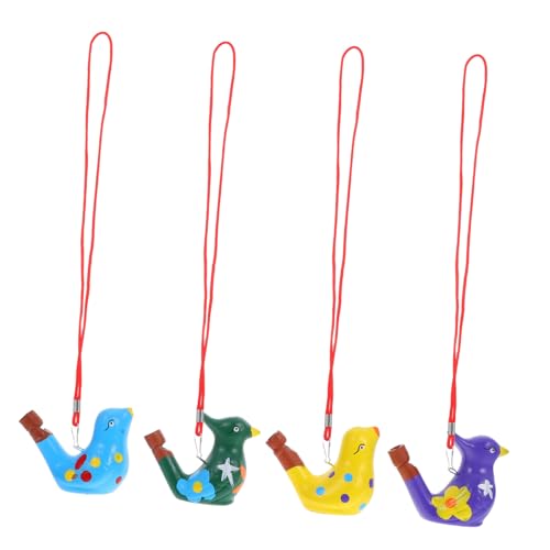 CORHAD 4 Stück Keramische Vogelpfeifen mit Realistischem Wasserruf Bunte Handgefertigte Vogel Designs Tragbare Wasserspielzeuge für Partygeschenke Sammler und Vogelbeobachter CORHAD 4 Stück Keramische Vogelpfeifen mit Realistischem Wasserruf Bunte Handgefertigte Vogel Designs Tragbare Wasserspielzeuge für Partygeschenke Sammler und Vogelbeobachter von CORHAD