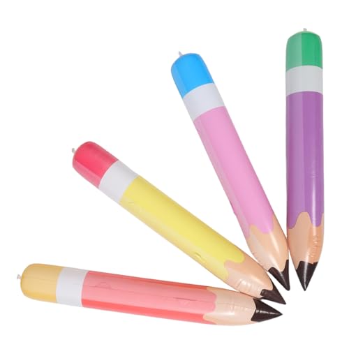 CORHAD 4 Stück Teiliges Riesen Aufblasbare PVC Bleistiftballons Wiederverwendbare Schulparty Deko Schnell Aufblasbare Buntstift Luftballons für Klassenraum Schulanfang Abschlussfeiern CORHAD 4 Stück Teiliges Riesen Aufblasbare PVC Bleistiftballons Wiederverwendbare Schulparty Deko Schnell Aufblasbare Buntstift Luftballons für Klassenraum Schulanfang Abschlussfeiern von CORHAD