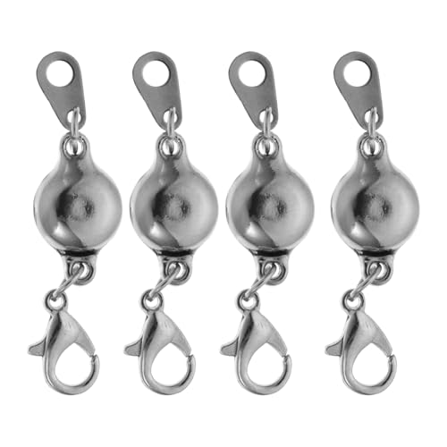 CORHAD 4 Stück Teiliges Schmuckverschluss Legierung Magnetische Kettenverschlussverlängerung Einfache Installation Silberfarbene DIY Halsketten Armbandverlängerung Geeignet für CORHAD 4 Stück Teiliges Schmuckverschluss Legierung Magnetische Kettenverschlussverlängerung Einfache Installation Silberfarbene DIY Halsketten Armbandverlängerung Geeignet für von CORHAD