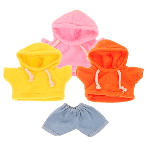 CORHAD 4-teiliges Puppenkleidungsset Für 20 cm Große Bären, Kapuzenpullover Und Hosen, Puppenkleidung, Ersatz, Süße Kleine Kleidung Für Puppen, Ankleidepuppen, Zubehör CORHAD 4-teiliges Puppenkleidungsset Für 20 cm Große Bären, Kapuzenpullover Und Hosen, Puppenkleidung, Ersatz, Süße Kleine Kleidung Für Puppen, Ankleidepuppen, Zubehör von CORHAD