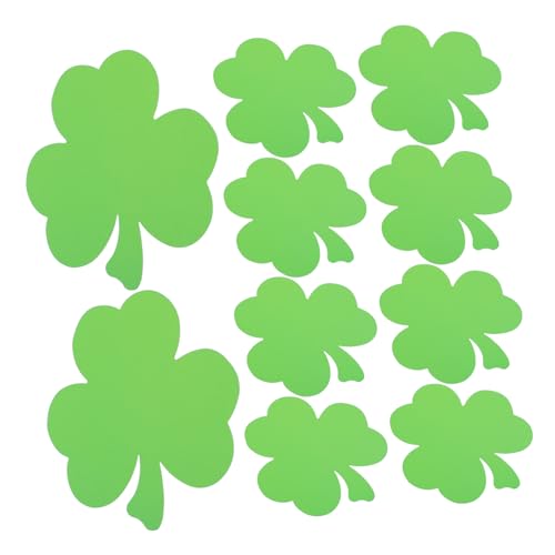 CORHAD 40 Stück St Patricks Day Shamrock Papier Deko Leichte Grüne Kleeblatt Cutouts für Klassenzimmer Büro Wiederverwendbare Wanddekoration Praktische Bulletin Board Ornamente von CORHAD