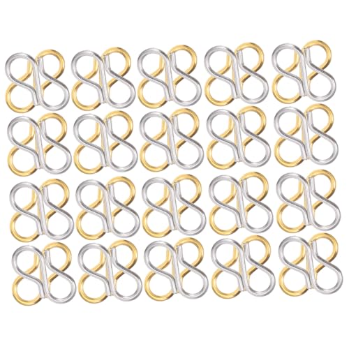 CORHAD 40 Stück Teiliges Edelstahl S form Schmuckverbinder für DIY Schmuckherstellung Robuste Kettenverschluss Haken für Armbänder und Halsketten Langlebige Schmuckverbinder zum CORHAD 40 Stück Teiliges Edelstahl S form Schmuckverbinder für DIY Schmuckherstellung Robuste Kettenverschluss Haken für Armbänder und Halsketten Langlebige Schmuckverbinder zum von CORHAD