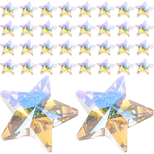 CORHAD 45 Stück Teiliges Sternanhänger Sternförmige Schmuckcharms aus Langlebigem Material für DIY Schmuckherstellung Basteln von Halsketten Armbändern und Dekorativen Accessoires von CORHAD