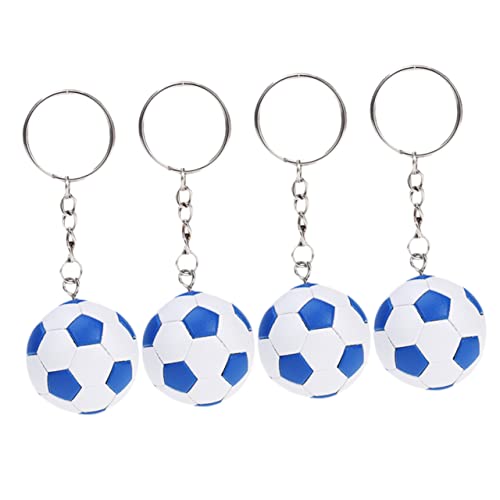 CORHAD 4Stücke Teiliges Fußball Schlüsselanhänger Sportliche Schlüsselringe für Fußballfans und Dekoration für Taschen oder Schlüssel von CORHAD