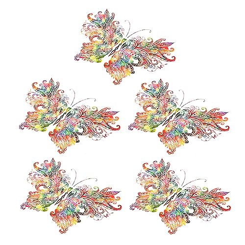 CORHAD 5 Blätter Einweichen Wasser Mark Wärme Transfer Applikationen Schmetterling Das Haustier von CORHAD