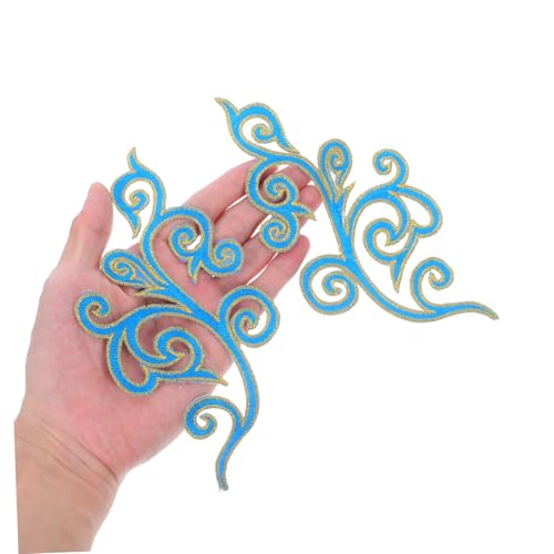 CORHAD 5 Paare Barock Stickerei Applikationen Wolkenform Bügel und Nähbare Patches für Hochzeitskleid Cheongsam Kostüm Festliche Kleidung Dekoration von CORHAD