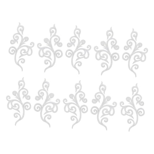 CORHAD 5 Paare Wolkenförmige Stickapplikationen Barock Design Bestickte Bügelflicken und Nähbare Patches Künstlerische Wolkenmuster für Hochzeitskleider Chinesische Cheongsam von CORHAD