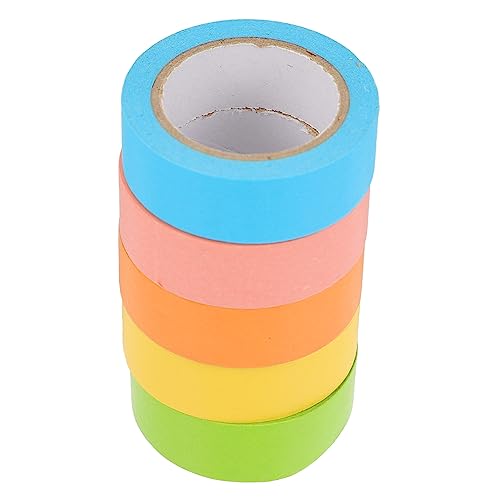 CORHAD 5 Rollen Farbiges Washi Tape Dekoratives Klebeband Abdeckband Farben Scrapbooking Dekoration Etikettenaufkleber Weiße Etiketten Aufkleber DIY Scrapbook Zufällige Farbe CORHAD 5 Rollen Farbiges Washi Tape Dekoratives Klebeband Abdeckband Farben Scrapbooking Dekoration Etikettenaufkleber Weiße Etiketten Aufkleber DIY Scrapbook Zufällige Farbe von CORHAD