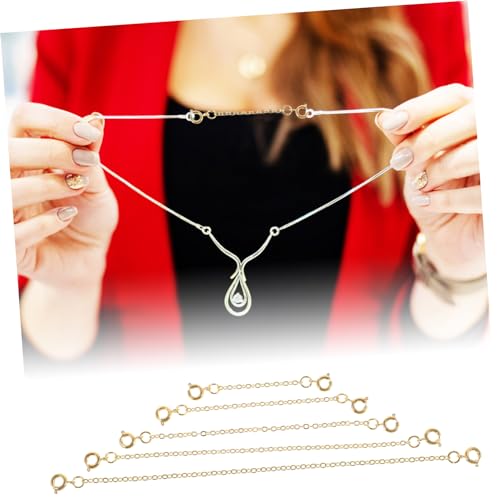CORHAD 5 Stück DIY Kettenverlängerungen für Armbänder und Teiliges Hochwertigem Kupfer für Schmuckherstellung und Kreative Projekte Vielseitig Einsetzbar CORHAD 5 Stück DIY Kettenverlängerungen für Armbänder und Teiliges Hochwertigem Kupfer für Schmuckherstellung und Kreative Projekte Vielseitig Einsetzbar von CORHAD