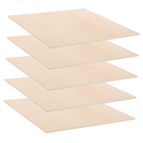 CORHAD 5 Stück Teiliges Dünne Lindenholzplatten Unbehandelte DIY Holzplatten für Basteln Modellbau Pyrographie und Holzschnitzerei Stabile Holzscheiben für Handgefertigte Projekte CORHAD 5 Stück Teiliges Dünne Lindenholzplatten Unbehandelte DIY Holzplatten für Basteln Modellbau Pyrographie und Holzschnitzerei Stabile Holzscheiben für Handgefertigte Projekte von CORHAD