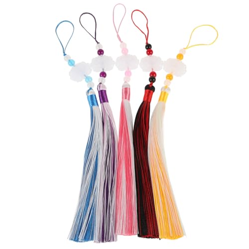 CORHAD 5 Stück Teiliges Hanfu Lotus Traditionell Chinesische Taillenanhänger Vielseitige Farben Langlebiges Stoffmaterial Eleganter Orientalischer Charme für Hanfu Kleidung von CORHAD