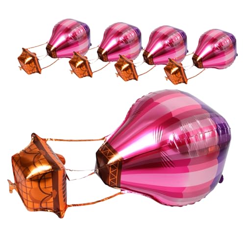 CORHAD 5 Stück Teiliges Heißluftballon Deko aus Aluminiumfolie Langlebig und Vielseitig für Geburtstage Shower Hochzeitsfeiern Einfache Befestigung für Innen und Außenbereich CORHAD 5 Stück Teiliges Heißluftballon Deko aus Aluminiumfolie Langlebig und Vielseitig für Geburtstage Shower Hochzeitsfeiern Einfache Befestigung für Innen und Außenbereich von CORHAD