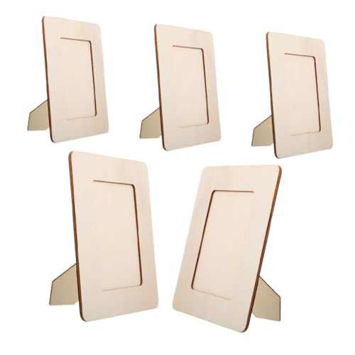 CORHAD 5 Stück Unbehandelte Holzrahmen: Holz-fotorahmen Zum Selbermachen, Blanke Bilderrahmen Für Kinder, Für Heimwerkerprojekte, Heimdekoration CORHAD 5 Stück Unbehandelte Holzrahmen: Holz-fotorahmen Zum Selbermachen, Blanke Bilderrahmen Für Kinder, Für Heimwerkerprojekte, Heimdekoration von CORHAD