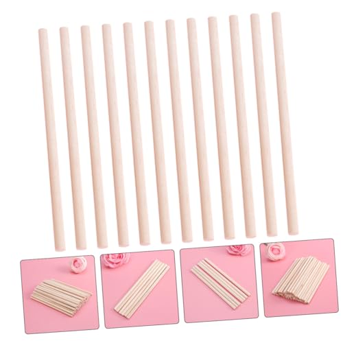 CORHAD 50 Stück DIY Holzstäbe Rundholz Stäbe aus Robustem Holz für Basteln Modellbau Handwerk Holzstäbe zum Bemalen und Kleben Bastelmaterial Rund Basteln CORHAD 50 Stück DIY Holzstäbe Rundholz Stäbe aus Robustem Holz für Basteln Modellbau Handwerk Holzstäbe zum Bemalen und Kleben Bastelmaterial Rund Basteln von CORHAD