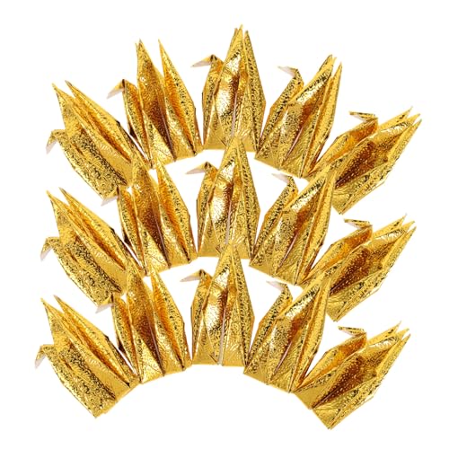 CORHAD 50 Stück Origami Dekoration Perlmutt Gold Papier Kraniche Handgefertigt Leicht Hängend für Shower Hochzeiten Zimmerdeko und Feierlichkeiten CORHAD 50 Stück Origami Dekoration Perlmutt Gold Papier Kraniche Handgefertigt Leicht Hängend für Shower Hochzeiten Zimmerdeko und Feierlichkeiten von CORHAD