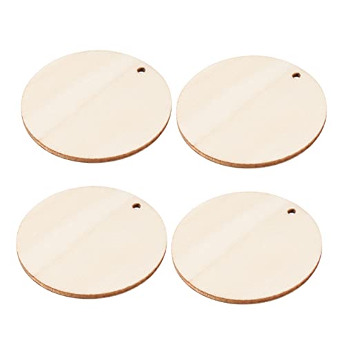 CORHAD 50 Stück Runde Holzscheiben mit Loch Unbehandelte DIY Holzplättchen für Basteln Scrapbooking Geschenkanhänger Heimdekoration und Handwerksprojekte CORHAD 50 Stück Runde Holzscheiben mit Loch Unbehandelte DIY Holzplättchen für Basteln Scrapbooking Geschenkanhänger Heimdekoration und Handwerksprojekte von CORHAD