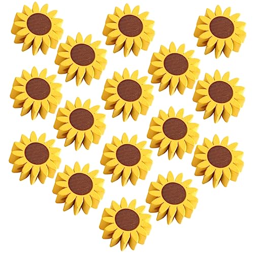 CORHAD 50stücke Sonnenblumen Holzperlen Für Bastelarbeiten Lose Holzperlen Mit Loch Für Schmuckherstellung Und Diy Projekte Für Armbänder Und Dekorationen von CORHAD