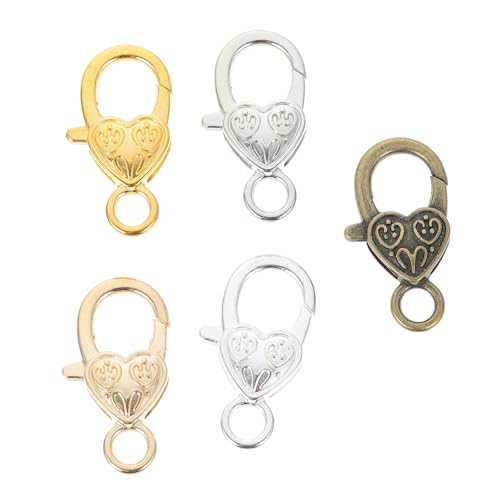 CORHAD 50 Stück Teiliges Herzförmige Karabinerverschlüsse aus Zinklegierung Leicht und Langlebig Multifunktionale Schlüsselanhänger Taschenverbindungsschließe Für DIY Schmuck und Zubehör CORHAD 50 Stück Teiliges Herzförmige Karabinerverschlüsse aus Zinklegierung Leicht und Langlebig Multifunktionale Schlüsselanhänger Taschenverbindungsschließe Für DIY Schmuck und Zubehör von CORHAD