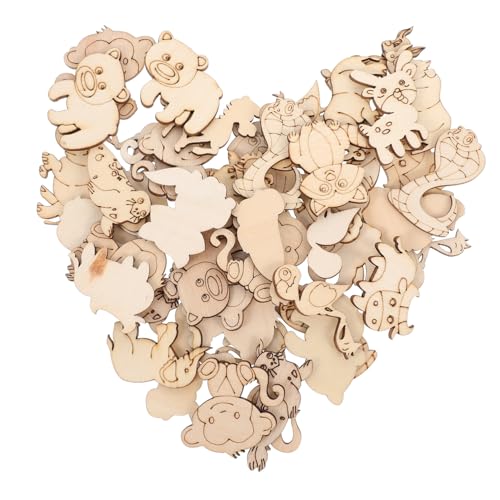 CORHAD 50 Stück Unlackierte Holz tierausschnitte Unfertige Holzscheiben DIY Basteln Dekoration Rustikal für Heim party Handwerk Holzchips Tiermotive CORHAD 50 Stück Unlackierte Holz tierausschnitte Unfertige Holzscheiben DIY Basteln Dekoration Rustikal für Heim party Handwerk Holzchips Tiermotive von CORHAD