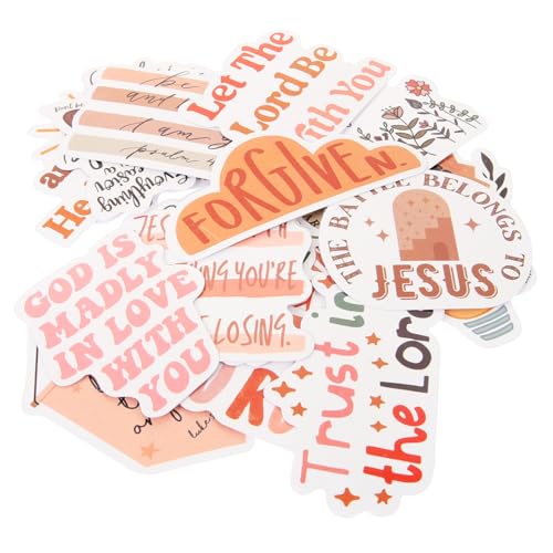 CORHAD 50 Stück Wasserdichte Jesus Sticker Bibelverse Aufkleber für Fahrrad Laptop Wasserflasche Rucksack Scrapbook Dekorationsaufkleber Langlebig Ablösbar Vielseitig Einsetzbar CORHAD 50 Stück Wasserdichte Jesus Sticker Bibelverse Aufkleber für Fahrrad Laptop Wasserflasche Rucksack Scrapbook Dekorationsaufkleber Langlebig Ablösbar Vielseitig Einsetzbar von CORHAD