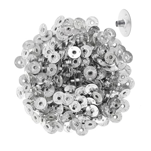CORHAD 500 Stück Metall Dochtbasis Kerzendochthalter Hitzebeständig für Kerzenherstellung DIY Kerzenwachs Kompatibel für Glasbehälter Sichere Dochtstütze für Gleichmäßigen Brennvorgang von CORHAD