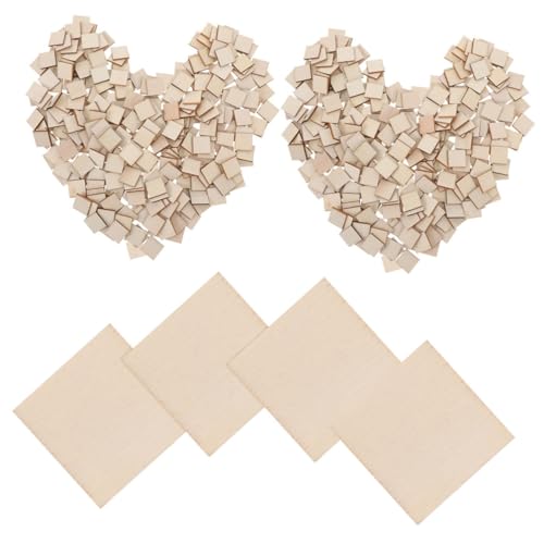 CORHAD 500 Stück Quadratische Holzstücke Unvollendete Holzscheiben Präzise Geschnittene Rohlinge für DIY Kunst Gravur Holzbrandmalerei Basteln Heimdekoration CORHAD 500 Stück Quadratische Holzstücke Unvollendete Holzscheiben Präzise Geschnittene Rohlinge für DIY Kunst Gravur Holzbrandmalerei Basteln Heimdekoration von CORHAD