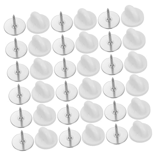 CORHAD 50Stücke Schmetterlings Pin Rückseiten Runde Kappen für DIY Anstecknadeln Krawatten Hüte Weiche und Bequeme Rückseiten Praktischer Box von CORHAD