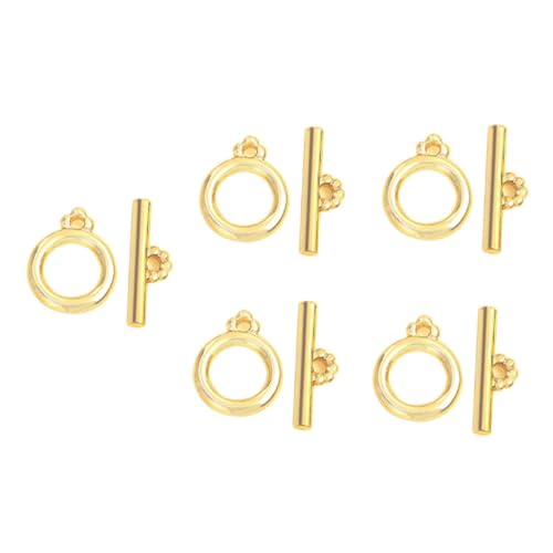 CORHAD 5Sätze Bar Verschlüsse für DIY Armbänder Glänzende Metallverbindungen für Schmuckherstellung und Bastelprojekte für Fußkettchen CORHAD 5Sätze Bar Verschlüsse für DIY Armbänder Glänzende Metallverbindungen für Schmuckherstellung und Bastelprojekte für Fußkettchen von CORHAD