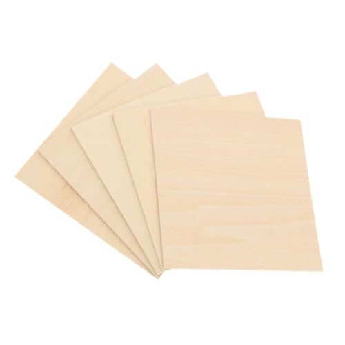 CORHAD 5Stücke DIY Holzbretter Unvollendete Holzplatten zum Basteln Handgefertigte Blankobretter für Kreative Projekte für Malerei Pyrografie und Mehr von CORHAD