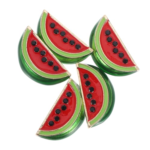 CORHAD 5Stücke Wassermelonen Broschen Legierte Anstecknadeln Fruchtiger Form Für Frauen Schalkragen Clips Und Hemd Wassermelonen Clips Partys von CORHAD
