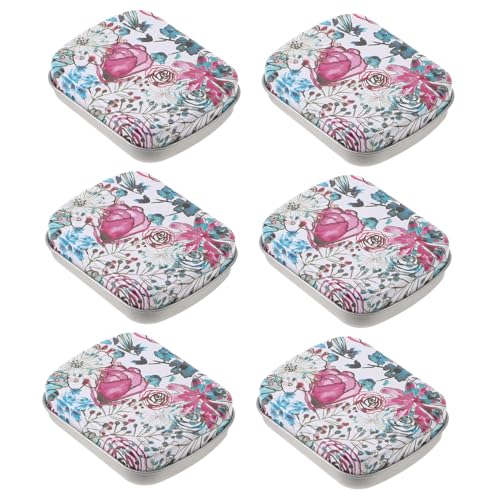 CORHAD 6 Stück Kleine Eckige Aufbewahrungsboxen aus Eisen mit Klappdeckel Kompakte Metallboxen für Süßigkeiten Schmuck Kräuter und Kleinteile Stabile Blechdosen mit Dicht Schließendem CORHAD 6 Stück Kleine Eckige Aufbewahrungsboxen aus Eisen mit Klappdeckel Kompakte Metallboxen für Süßigkeiten Schmuck Kräuter und Kleinteile Stabile Blechdosen mit Dicht Schließendem von CORHAD