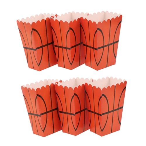 CORHAD 6 Stück Popcorn-boxen Mit Sportmotiv, Party-popcorn-becher, Geschenkboxen, Popcorn-boxen, Popcorn-schalen, Popcorn-eimer, Party-popcorn-behälter CORHAD 6 Stück Popcorn-boxen Mit Sportmotiv, Party-popcorn-becher, Geschenkboxen, Popcorn-boxen, Popcorn-schalen, Popcorn-eimer, Party-popcorn-behälter von CORHAD