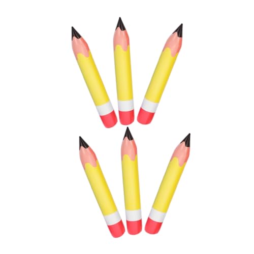 CORHAD 6 Stück Teiliges Aufblasbare PVC Bleistift Dekoration Leichte Hängende Schulanfang Deko für Klassenzimmer Visuell Ansprechende Tragbare Lernumgebung Gestaltung von CORHAD