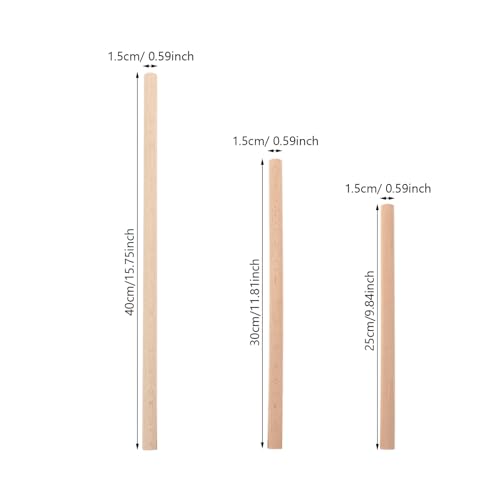 CORHAD 6 Stück Teiliges Buchenholz Rundstäbe Langlebig Stabiles Material DIY Handarbeit Tapisserie Basteln Geschenkidee für Kreative DIY projekte und Persönliche Sammlungen CORHAD 6 Stück Teiliges Buchenholz Rundstäbe Langlebig Stabiles Material DIY Handarbeit Tapisserie Basteln Geschenkidee für Kreative DIY projekte und Persönliche Sammlungen von CORHAD