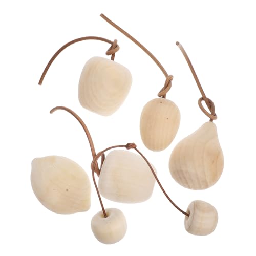 CORHAD 6 Stück Teiliges DIY Unbemalt zum Bemalen und Basteln Inklusive Apfel Birne Zitrone Kirsche und Kiwi Natürliche Holzdeko für Kinderhandwerk und Wohnraumgestaltung CORHAD 6 Stück Teiliges DIY Unbemalt zum Bemalen und Basteln Inklusive Apfel Birne Zitrone Kirsche und Kiwi Natürliche Holzdeko für Kinderhandwerk und Wohnraumgestaltung von CORHAD