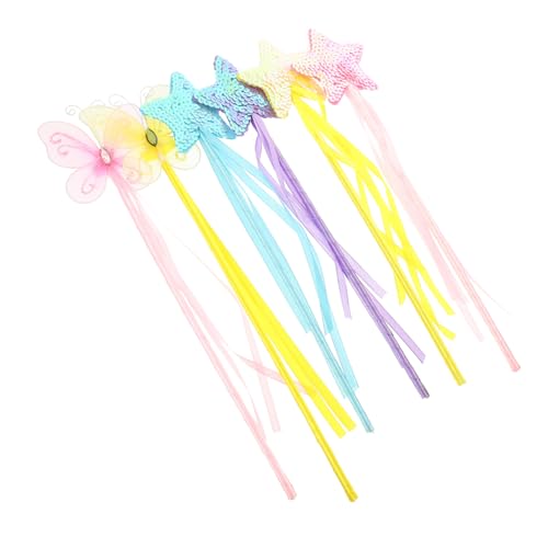 CORHAD 6 Stück Teiliges Feenstab für Mädchen Bunte Feenstäbe mit Strass Leicht und Handlich für Bühnenauftritte Kostümpartys Cosplay und Kinderfeste CORHAD 6 Stück Teiliges Feenstab für Mädchen Bunte Feenstäbe mit Strass Leicht und Handlich für Bühnenauftritte Kostümpartys Cosplay und Kinderfeste von CORHAD